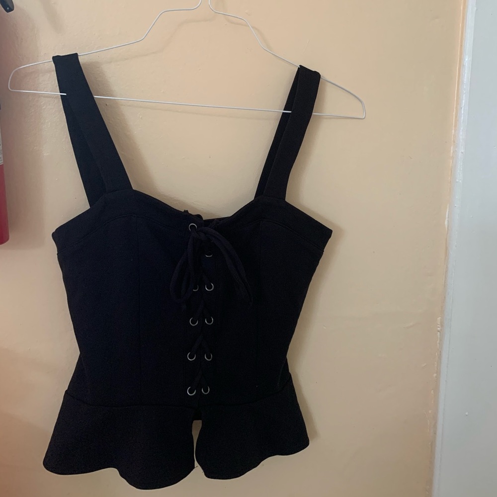 Black crop top